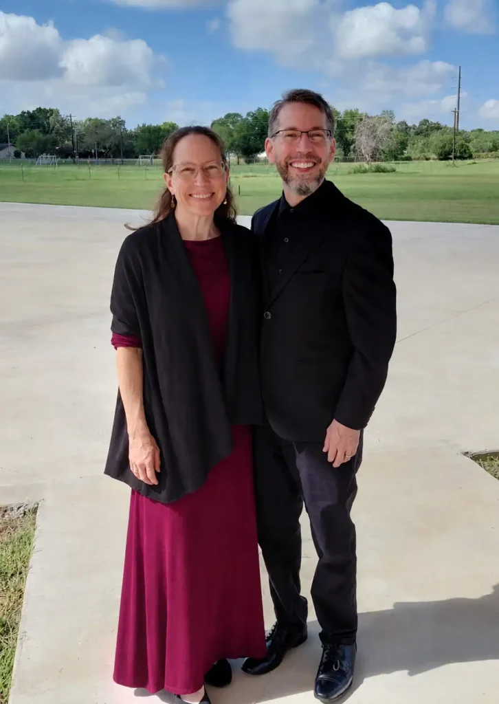 Rabbi Jerry Kudan and Abigail Kudan in Texas